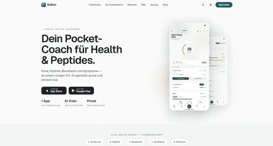Screenshot bebetr.app